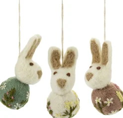 Osterdekoration * Én Gry & Sif Anhänger Osterhase Filz bestickt