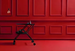 Kleinmöbel|Tische * Alessi Arbeits- und Serviertisch Plico, rollbar