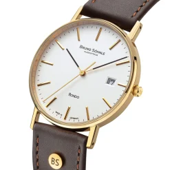 Armbanduhren|Armbanduhren * Bruno Söhnle Glashütte Armbanduhr Rondo Gold Ø 38 mm Quarz