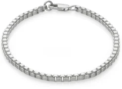 Schmuck * Ménard Armband Venezianer eckig, Silber