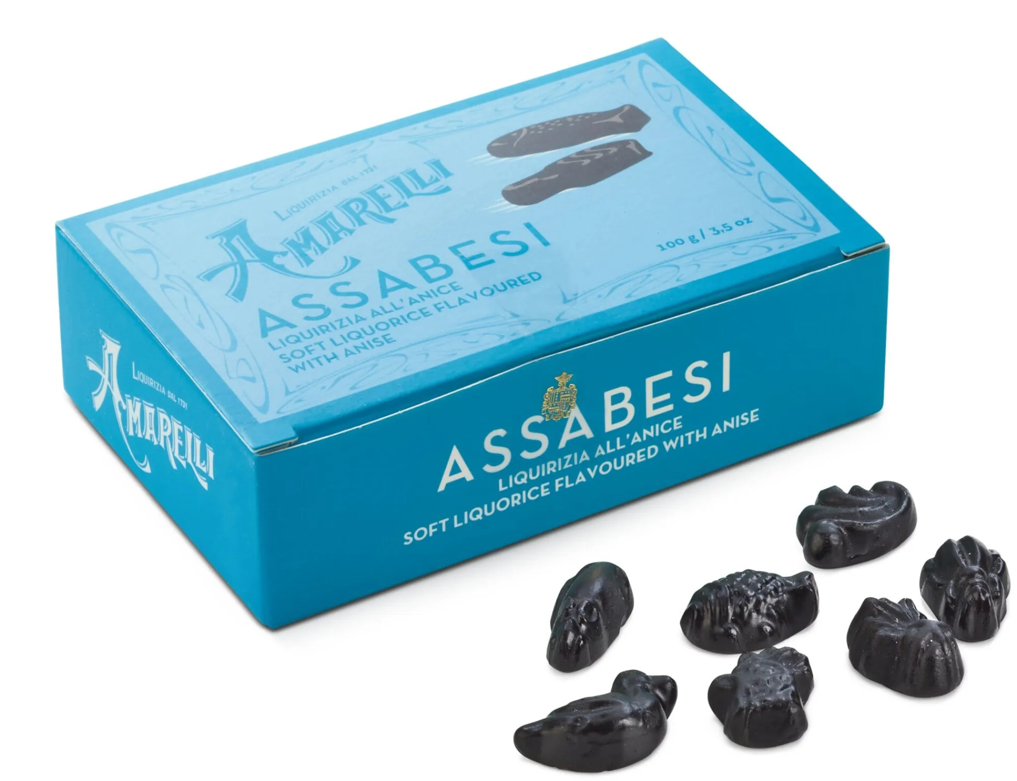 Lakritze * Amarelli Fabbrica di Liquirizia Assabesi mit Anis