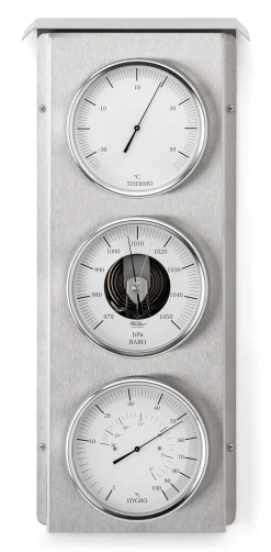 Thermometer & Wetterstationen * Feingerätebau K Fischer Außenwetterstation Edelstahl
