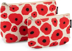 Umhänge- & Handtaschen * Melawear Aufräumer Blumenprint, rot-natur
