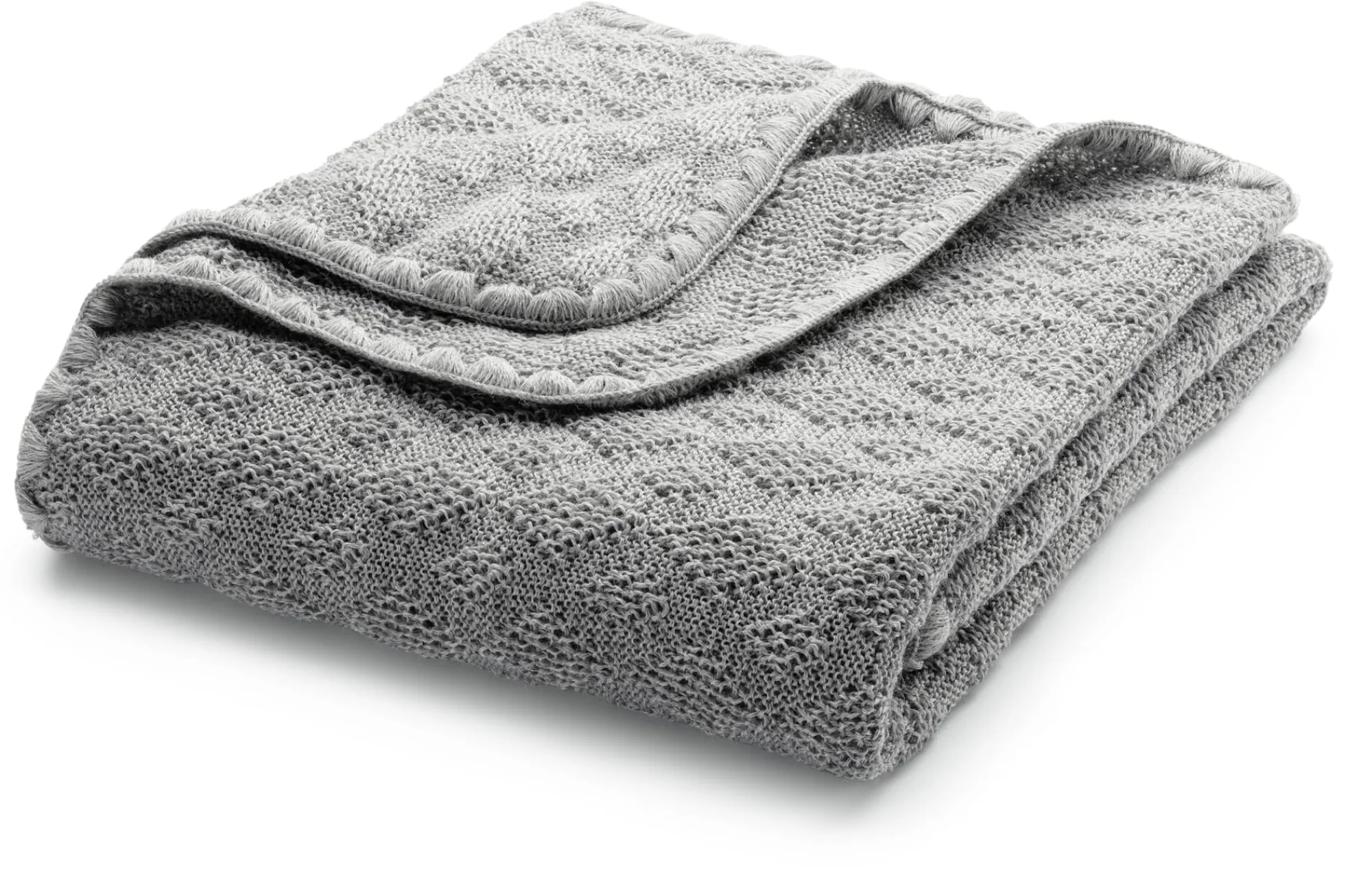 Decken|Wohnaccessoires * Disana Babydecke Merino-Schurwolle Grau