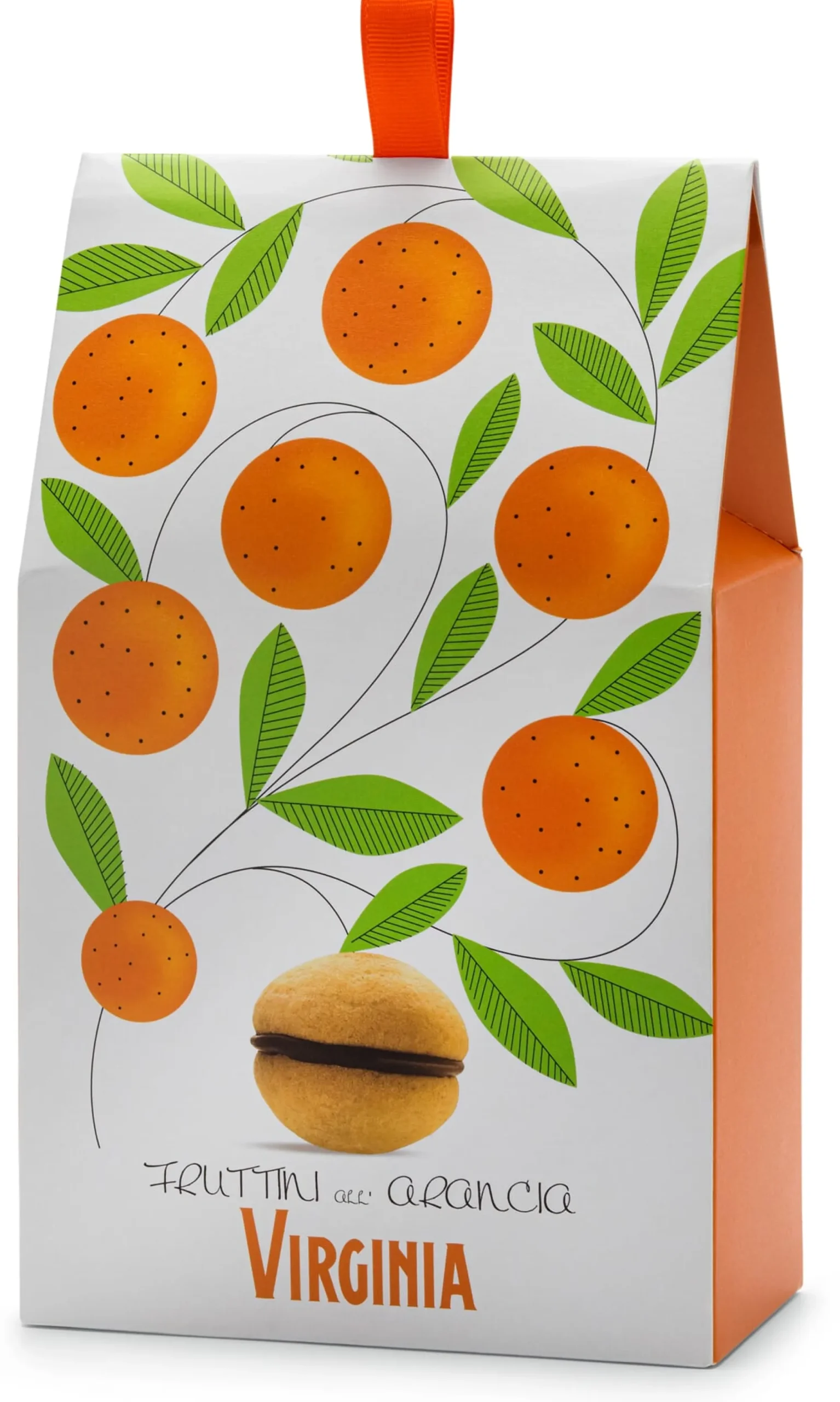 Gebäck * Amaretti Virginia Baci di Dama Orangenkekse mit Schokolade