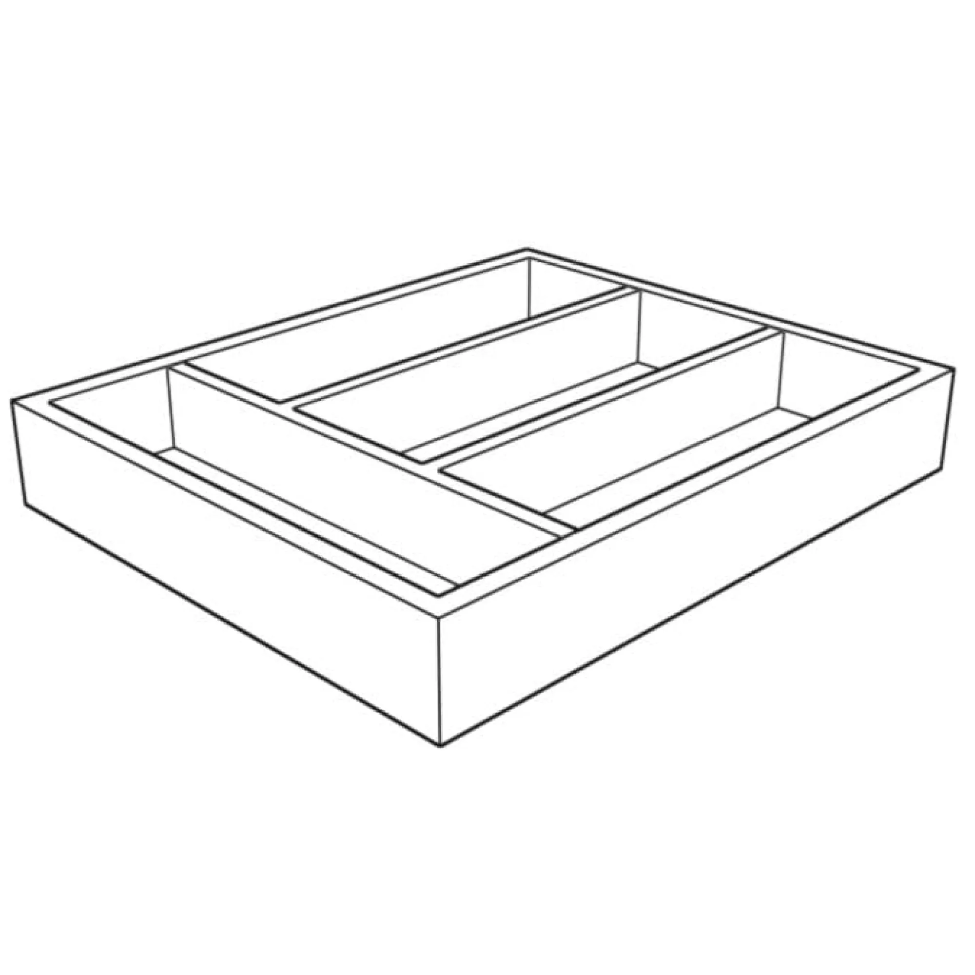 Schränke & Regale|Besteckeinsätze * Shannon Besteckkasten Schubkastenelement 40