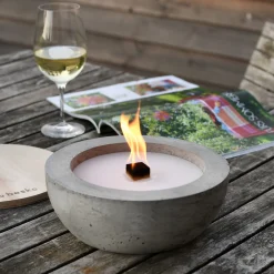 Gartenfackeln|Gartenbeleuchtung * Beske-Manufaktur Betonfeuer Schale