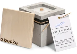 Gartenfackeln * Beske-Manufaktur Betonfeuer Würfel
