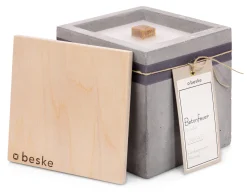 Gartenfackeln|Gartenbeleuchtung * Beske-Manufaktur Betonfeuer Würfel