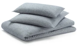 Bettwaren & Bettwäsche * Sampedro Bettbezug Flanell Fischgrat Blau