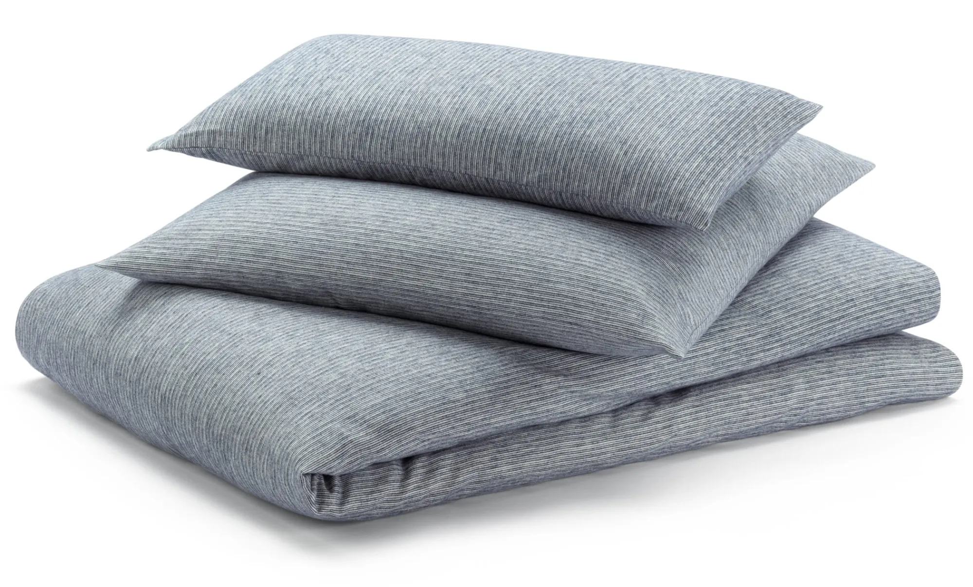 Bettwaren & Bettwäsche * Sampedro Bettbezug Flanell Fischgrat Blau