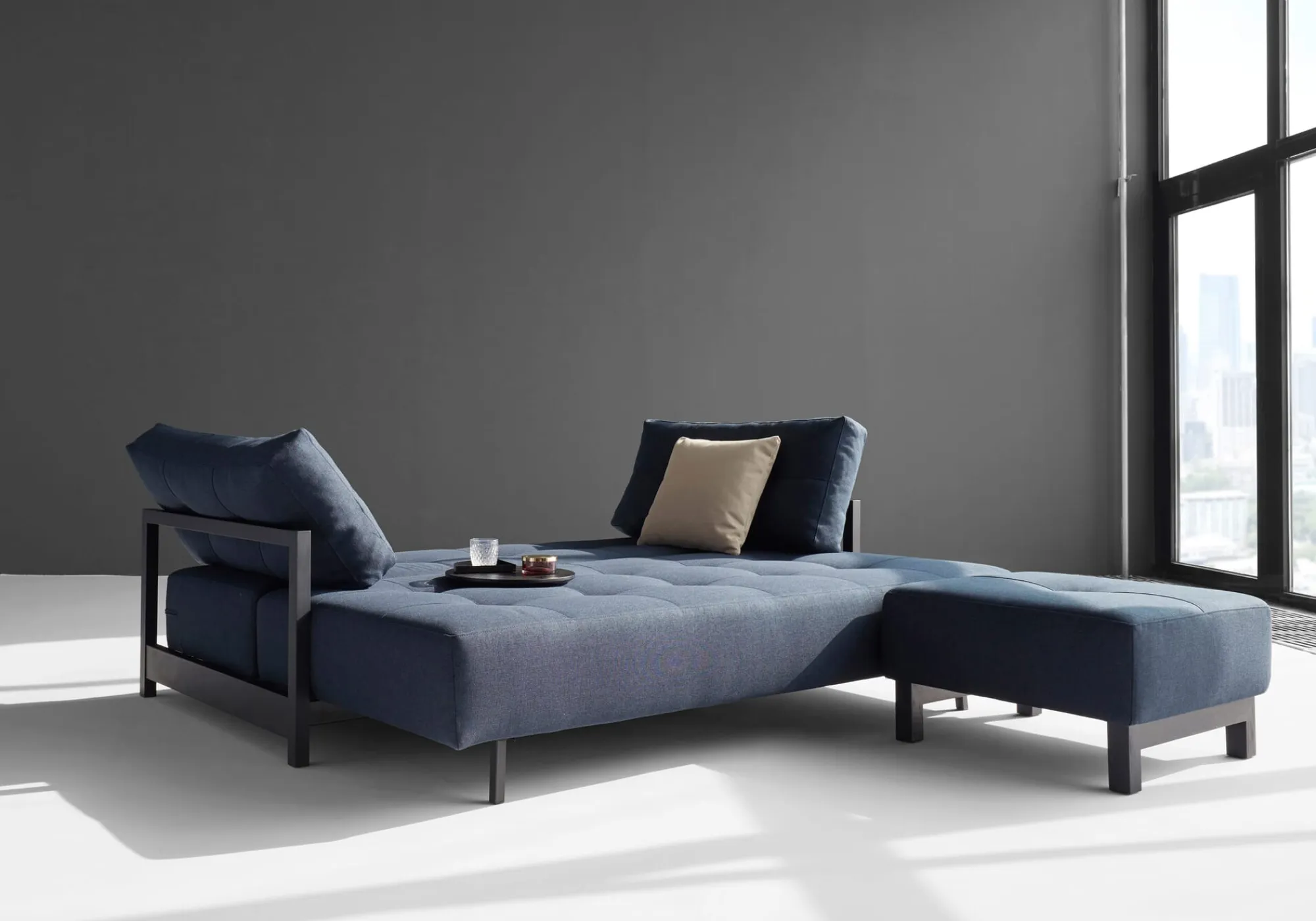 Sitzmöbel * Innovation Living Bettsofa Bifrost Dunkelblau