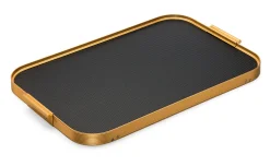 Serviertabletts * Kaymet London Bett-Tablett Aluminium faltbar Schwarz