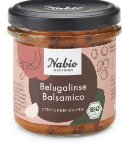 Herzhafte Brotaufstriche * NABA Feinkost Bio-Aufstrich Belugalinse Balsamico
