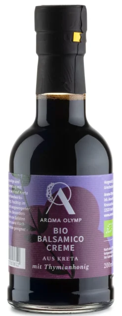 Essig * Aroma Olymp Bio-Balsamico-Creme mit Thymianhonig