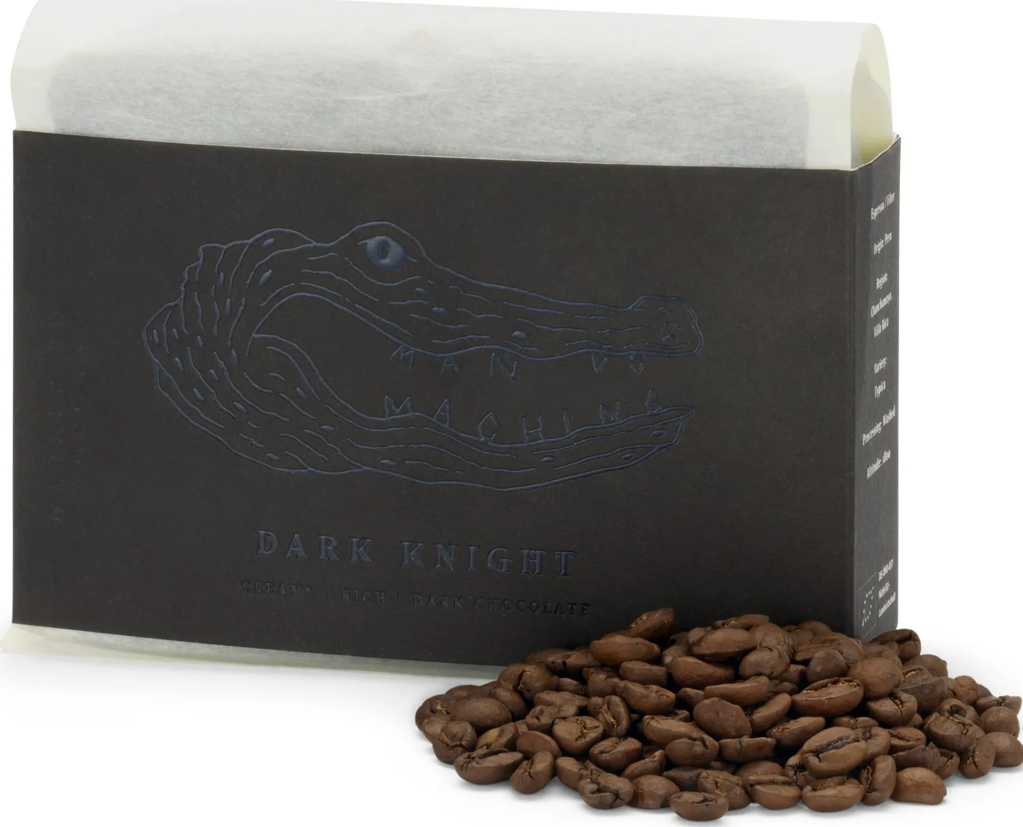 Kaffee|Espressokocher * MvsM Bio-Dark Knight, ganze Bohne