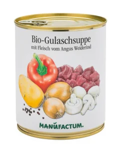 Fertiggerichte * Manufactum Bio-Gulaschsuppe mit Fleisch vom Angus-Weiderind