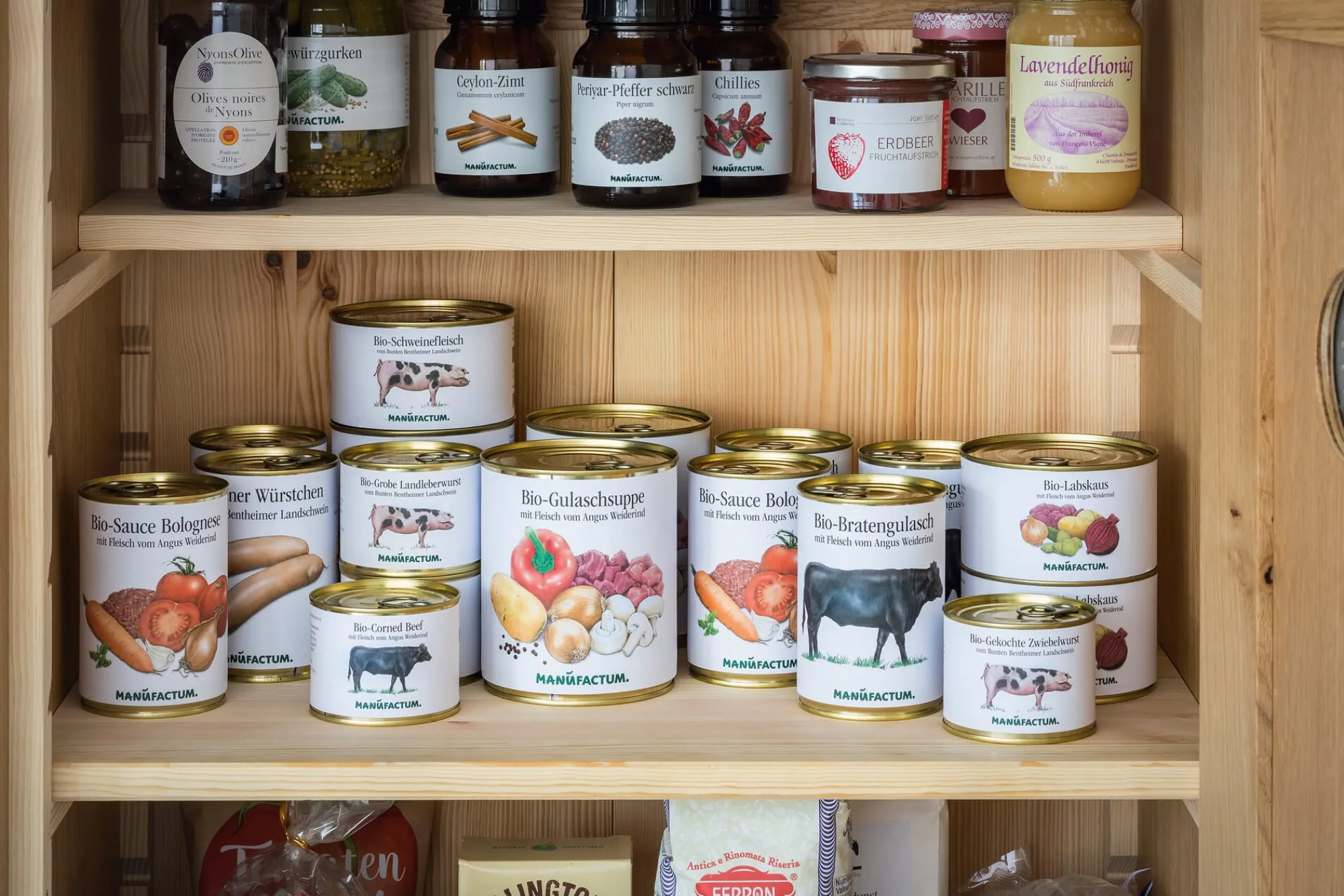 Fertiggerichte * Manufactum Bio-Gulaschsuppe mit Fleisch vom Angus-Weiderind
