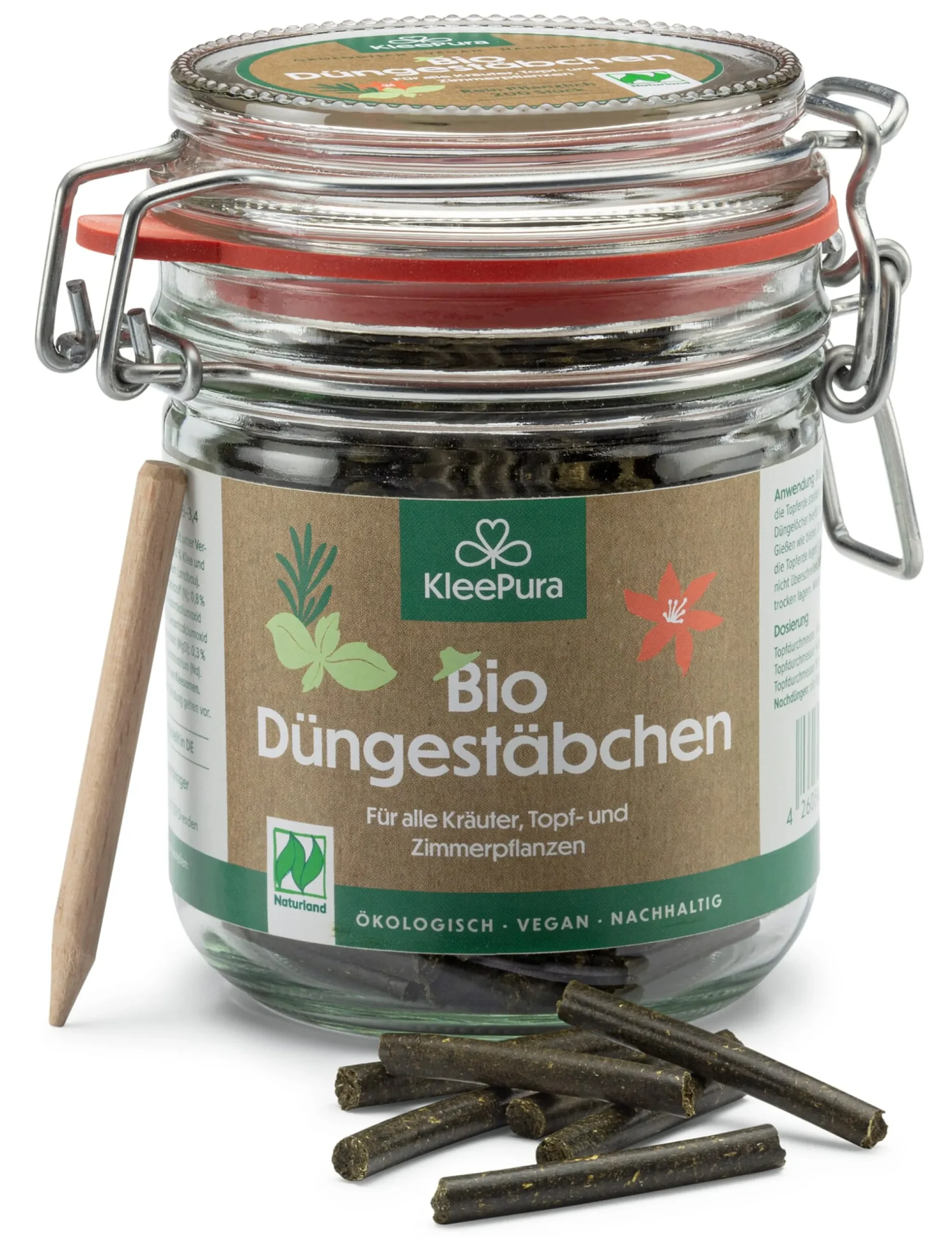 Zimmergärtnerei|Dünger & Erde * grünerdüngen Biologische Düngestäbchen für Topfpflanzen