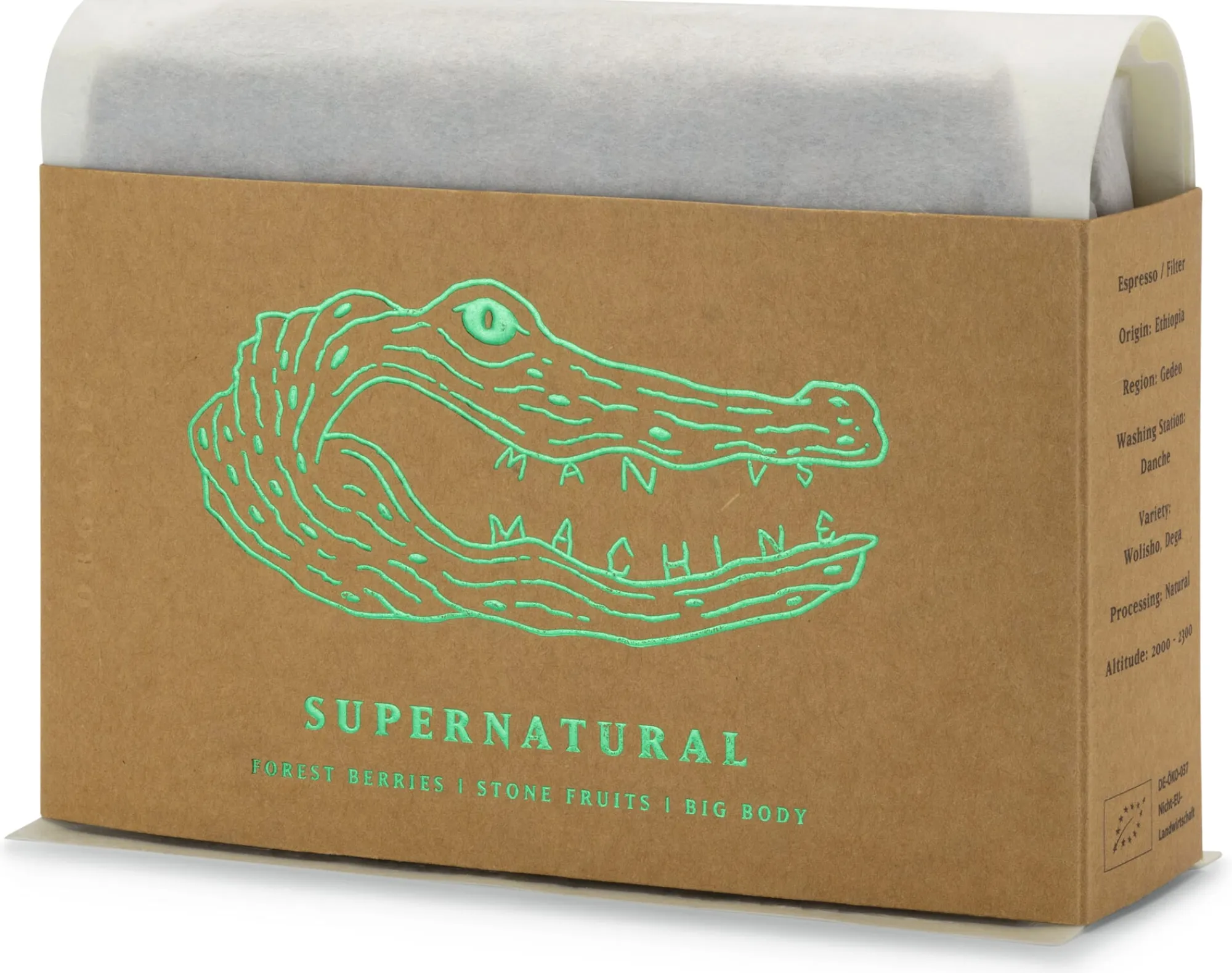 Kaffee|Espressokocher * MvsM Bio-Supernatural Organic, ganze Bohne