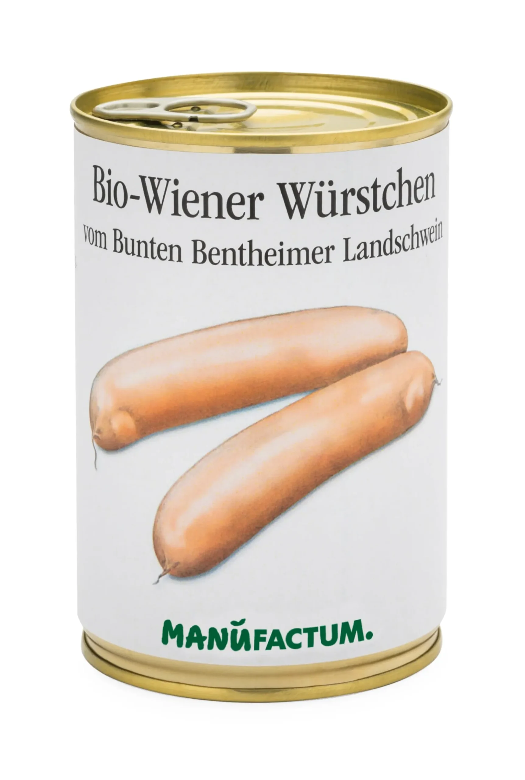 Fleischkonserven * Manufactum Bio-Wiener Würstchen vom Bunten Bentheimer Landschwein