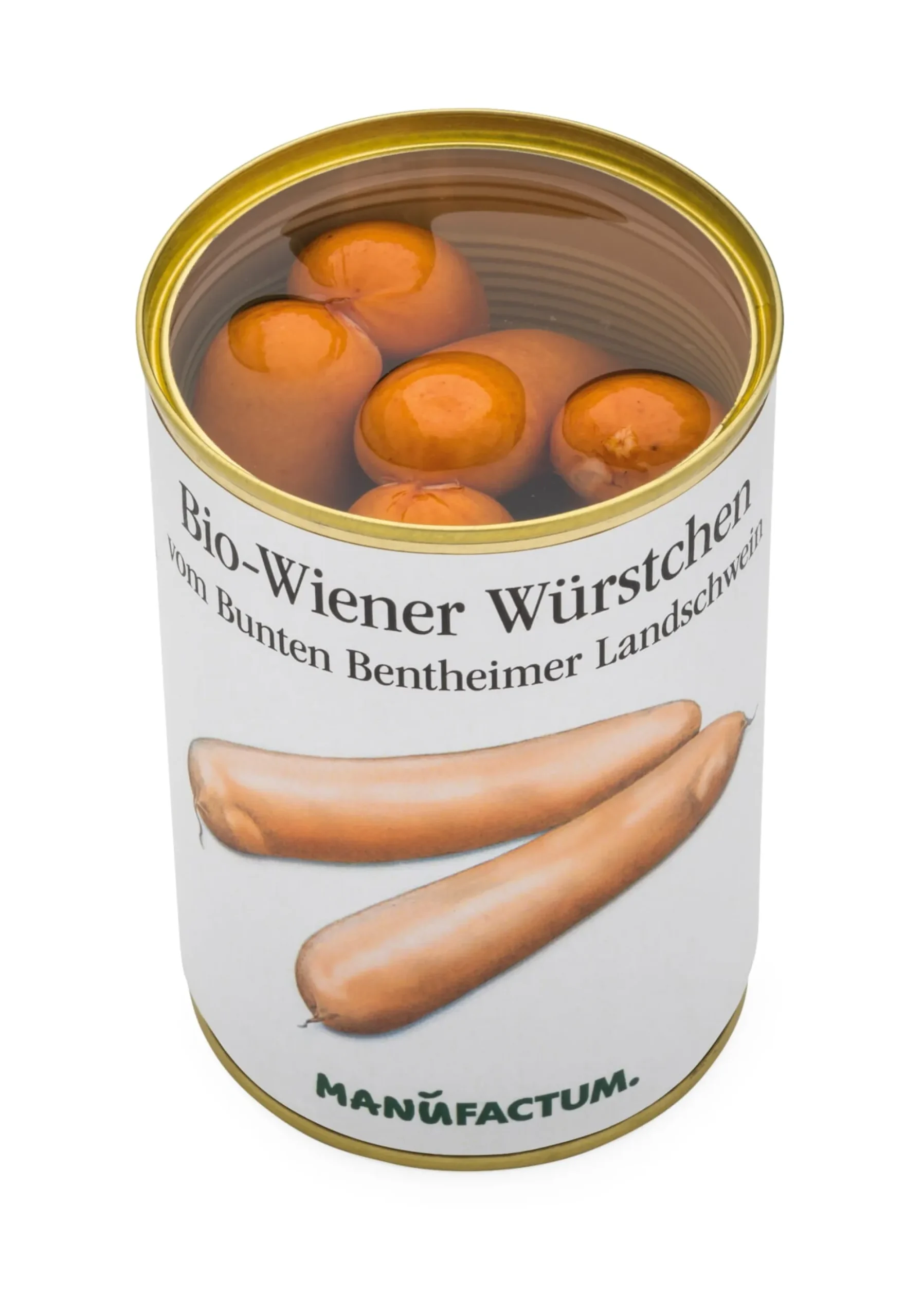 Fleischkonserven * Manufactum Bio-Wiener Würstchen vom Bunten Bentheimer Landschwein