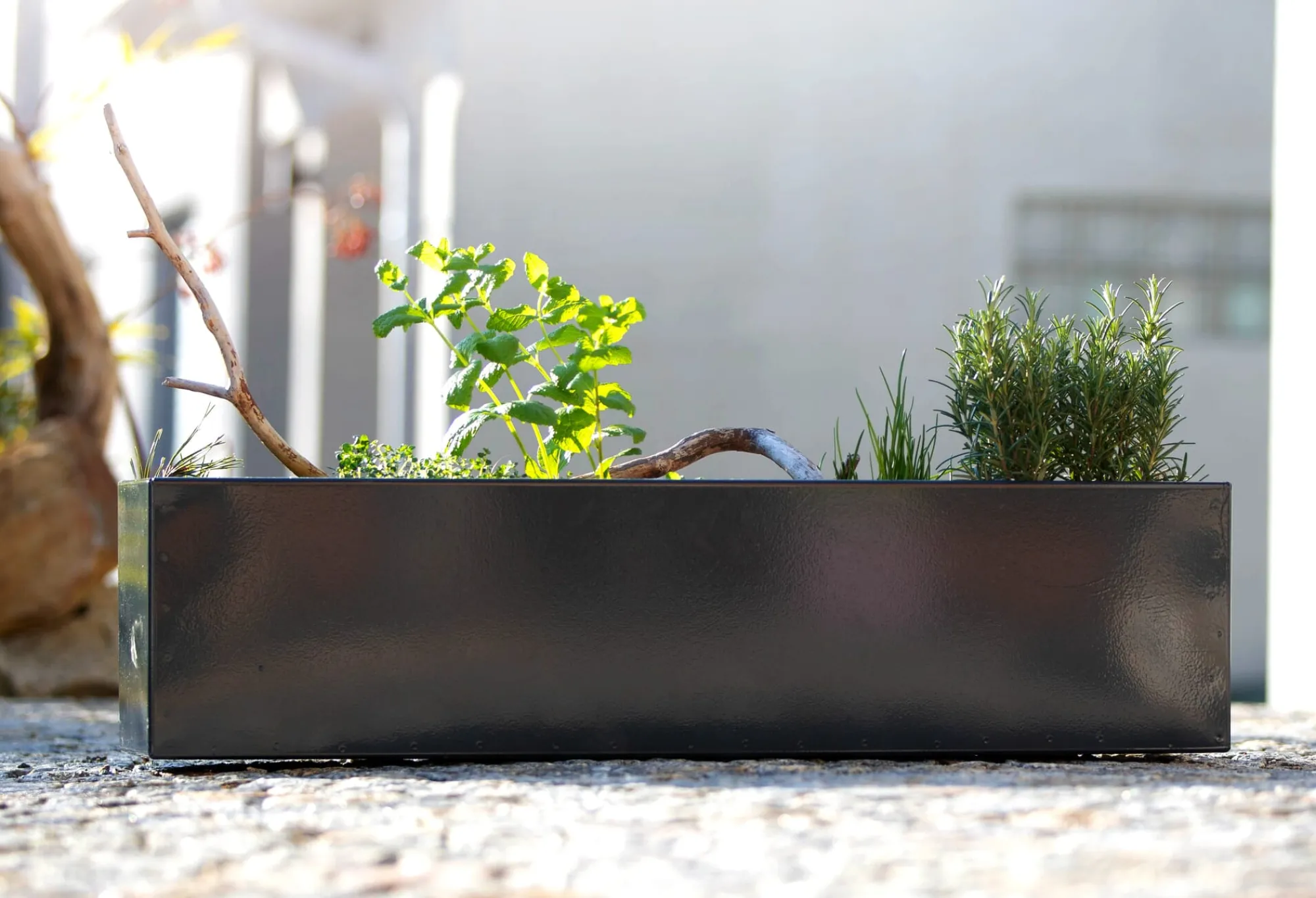 Blumenbänke & -Kästen|Pflanzgefäße * industriestil Blumenkasten Stahl Anthrazit