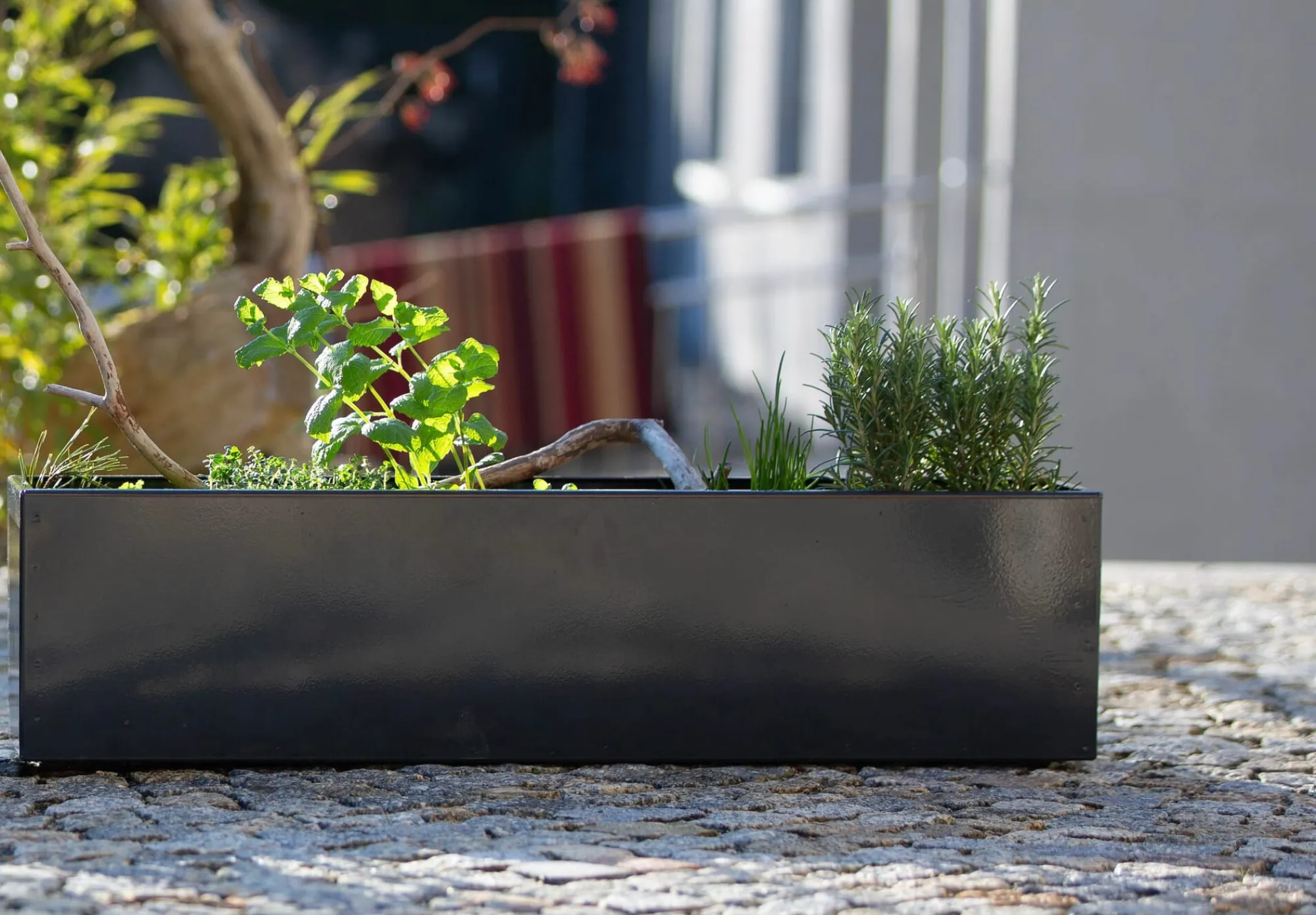 Blumenbänke & -Kästen|Pflanzgefäße * industriestil Blumenkasten Stahl Anthrazit