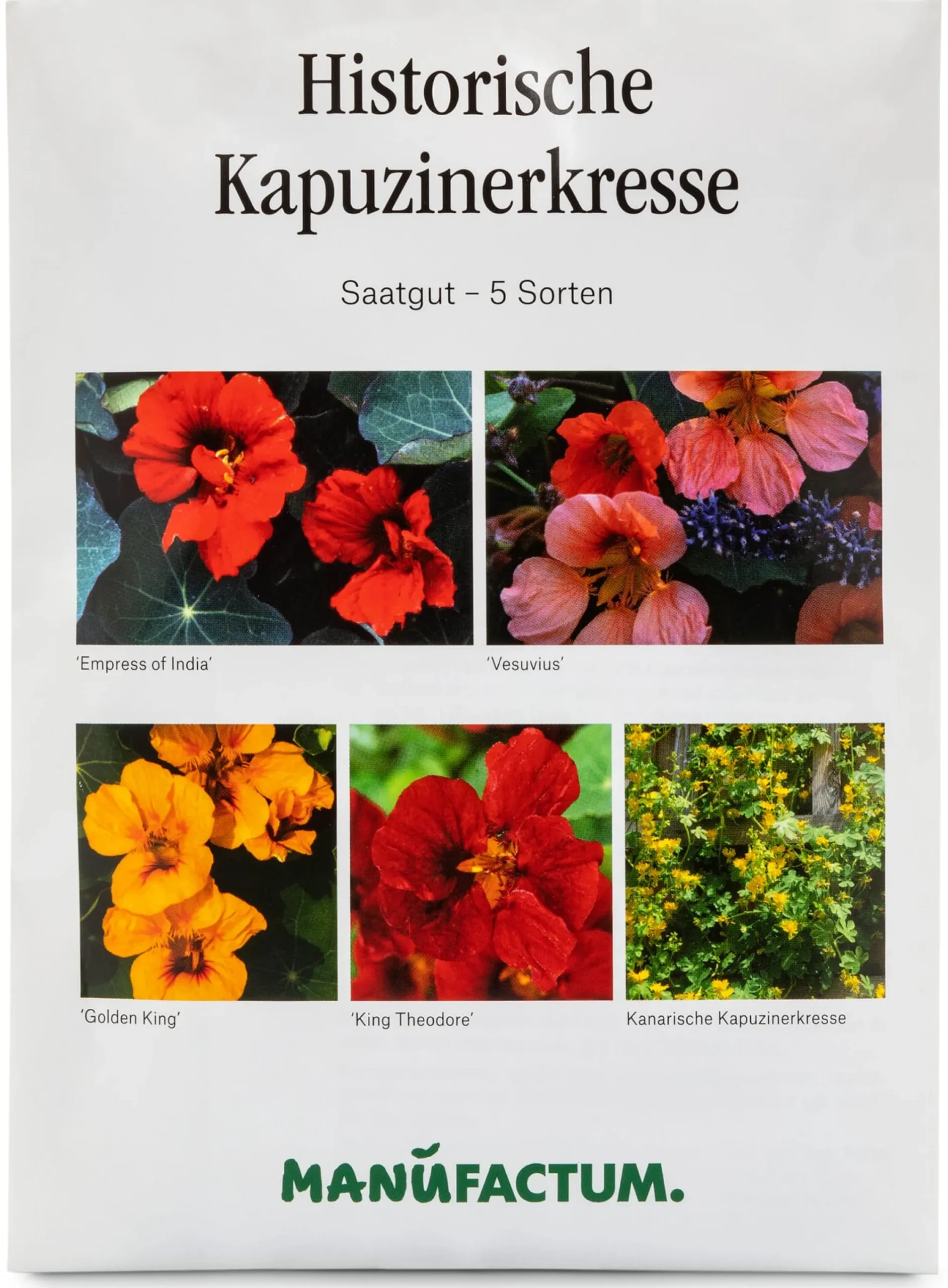 Blumensamen|Gemüsesamen * Manufactum Blumensamen Historische Kapuzinerkresse