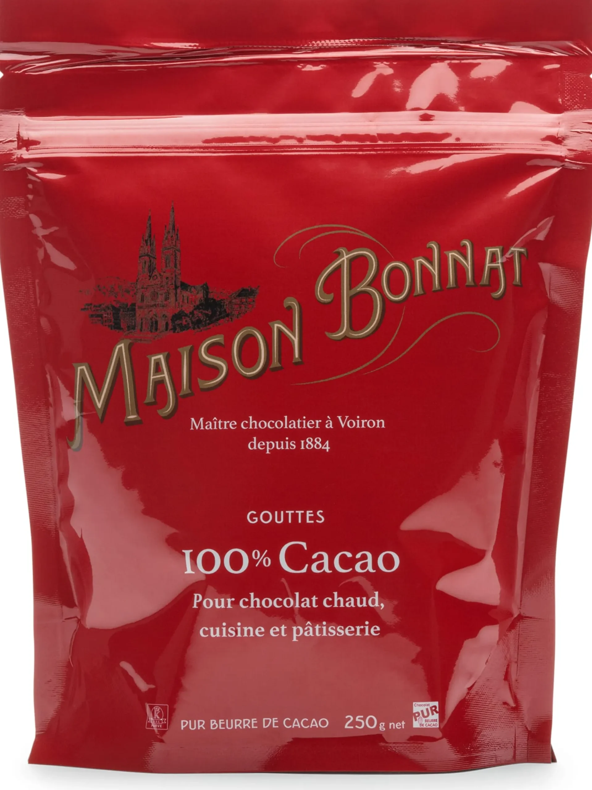 Backzutaten|Schokolade * Bonnat Schokotropfen 100% Kakao