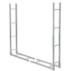Kamin- & Ofenzubehör|Brennholzbearbeitung * Manufactum Brennholzregal Stahl verzinkt