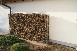 Kamin- & Ofenzubehör|Brennholzbearbeitung * Manufactum Brennholzregal Stahl verzinkt