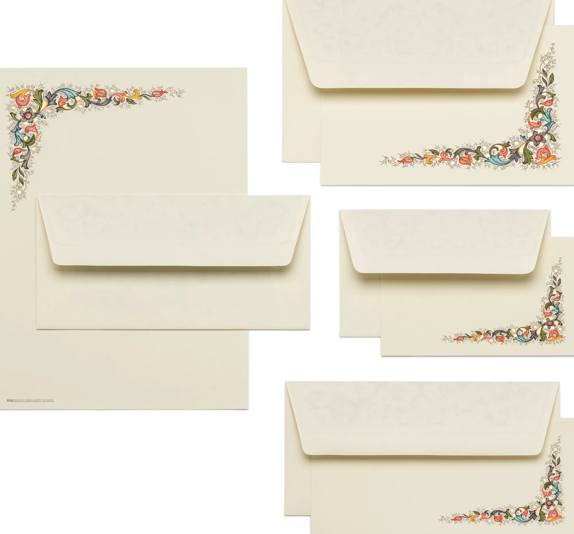 Briefpapier|Papeterie * Rossi 1931 Briefpapier Fiorenza mit Kuvert