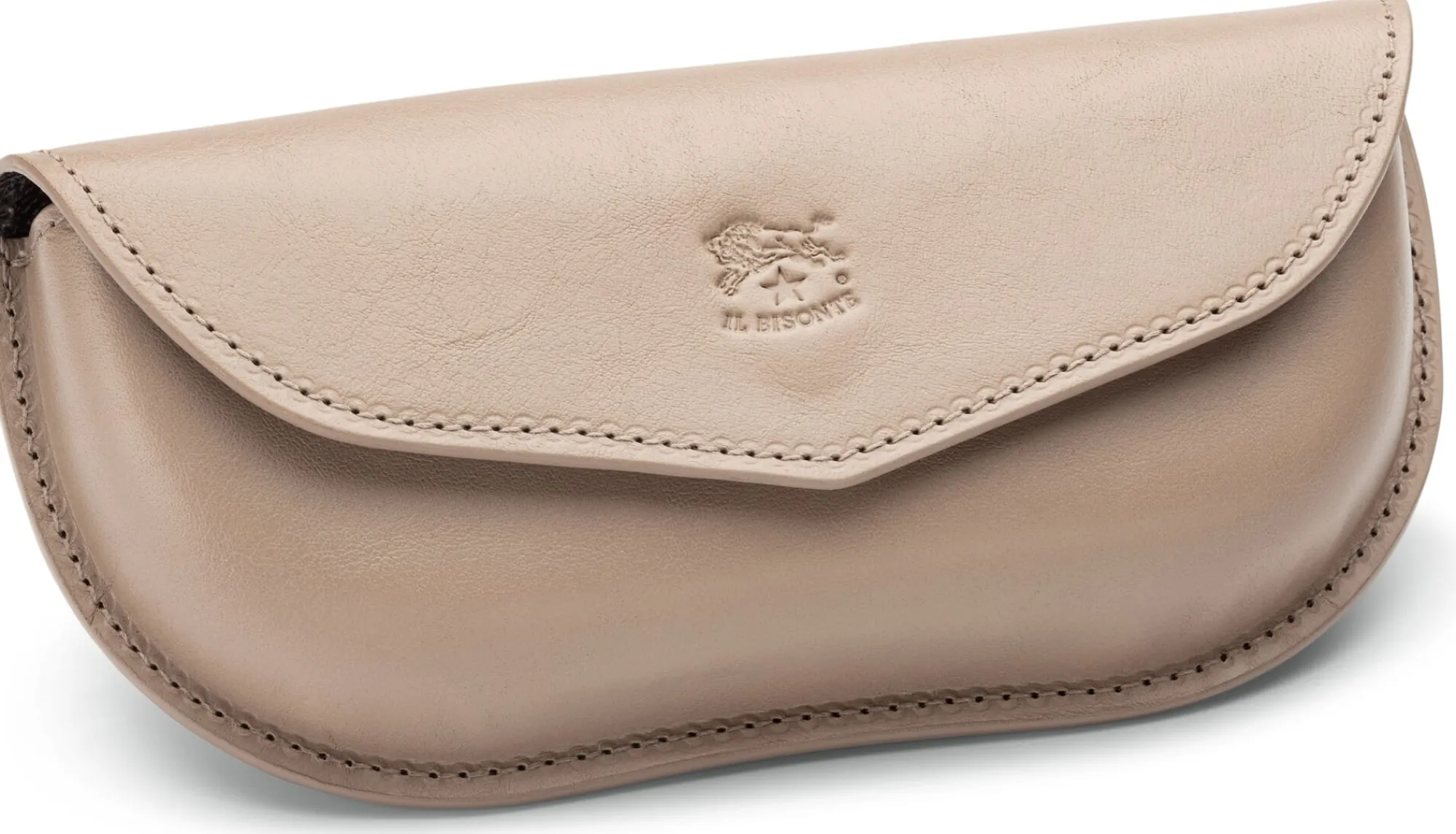 Brillenetuis|Etuis & Federtaschen * Il Bisonte Brillenetui Rindleder, taupe