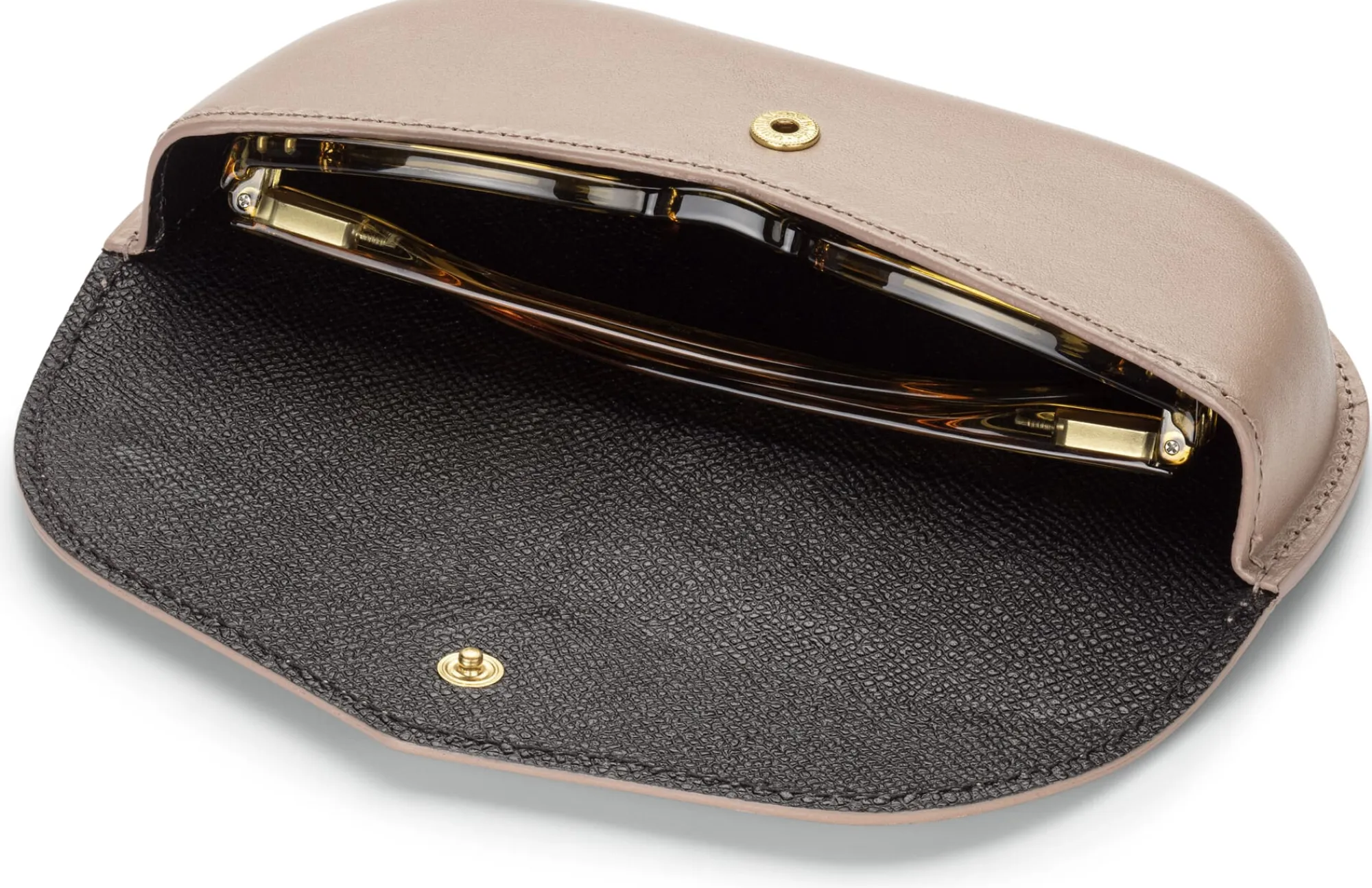 Brillenetuis|Etuis & Federtaschen * Il Bisonte Brillenetui Rindleder, taupe