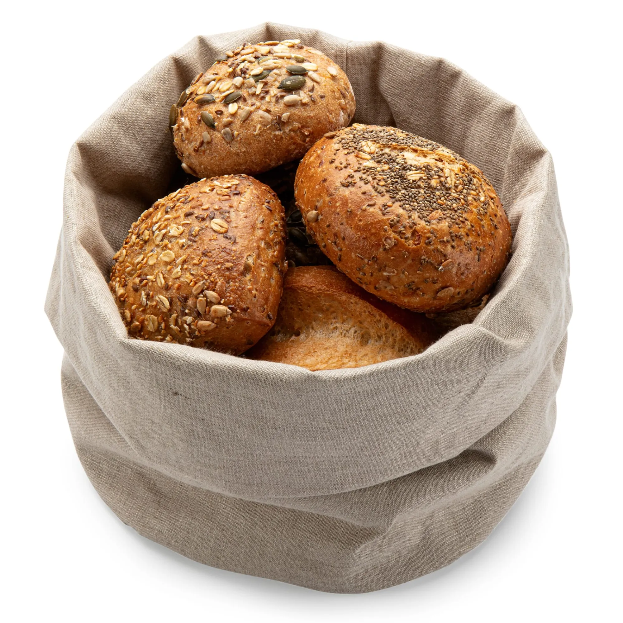 Brotkästen & -Beutel * Manufactum Brotbeutelkorb Leinen