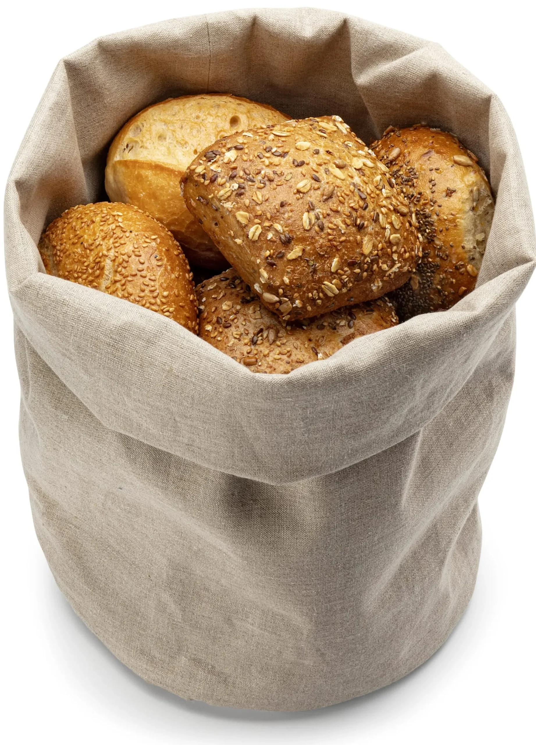 Brotkästen & -Beutel * Manufactum Brotbeutelkorb Leinen