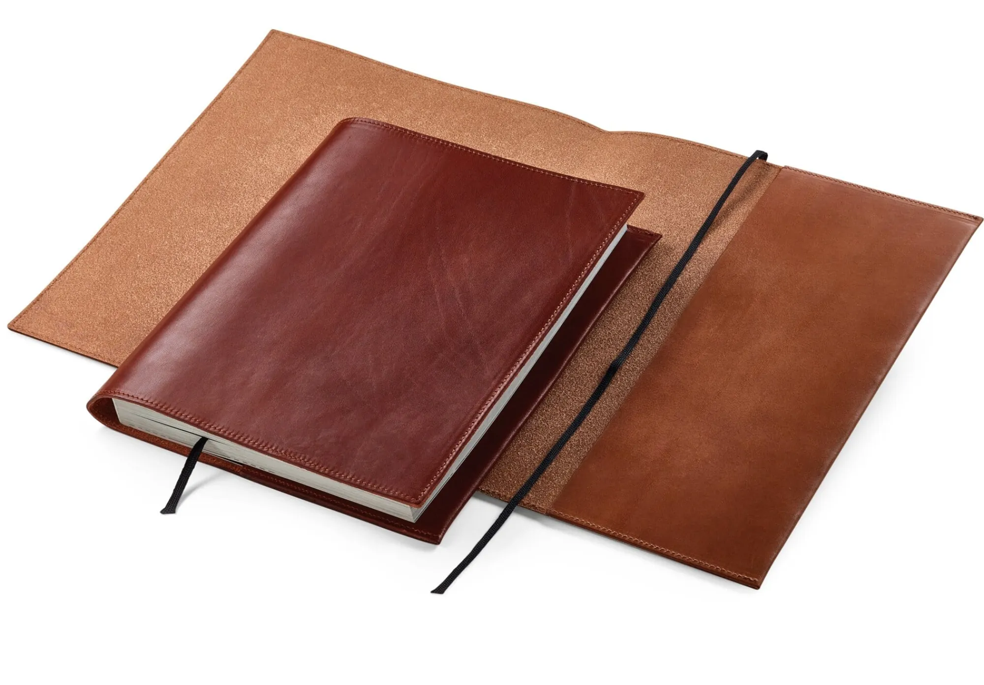 Bibliothek & Lesen * Manufactum Buchhülle Rindleder
