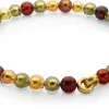 Schmuck * Ménard Collier Muranoglas, Bordeaux-Grün-Gold