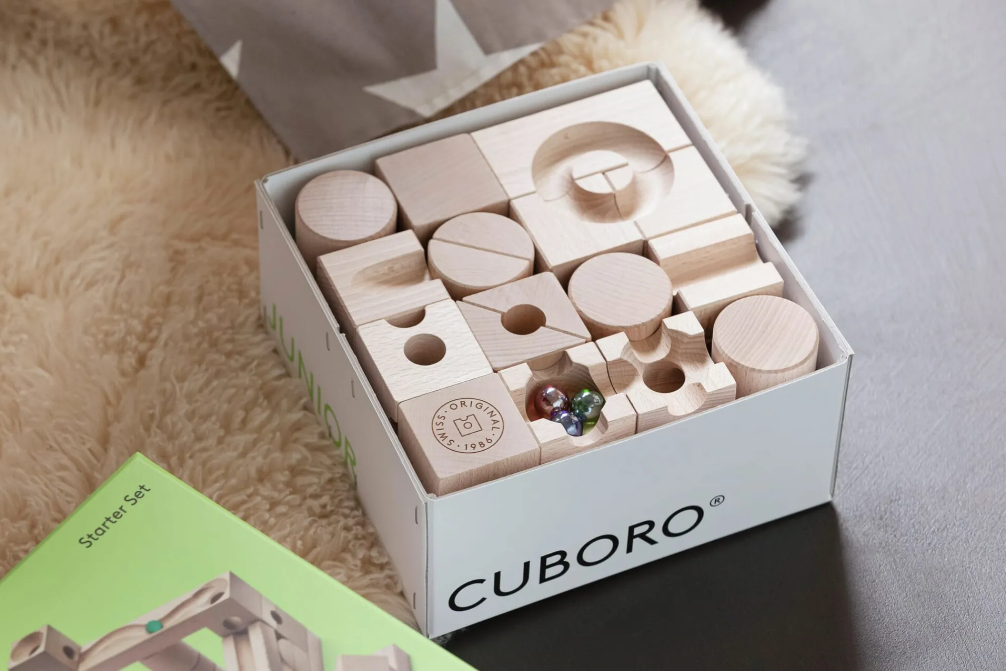 Holzspielzeug|Konstruktionsspiele * Cuboro ® Baukasten Junior