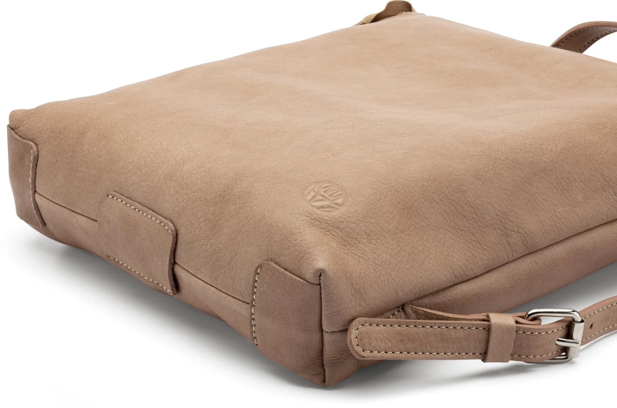 Rucksäcke * Harold’s Lederwaren Damen-Backpack Rindleder Taupe
