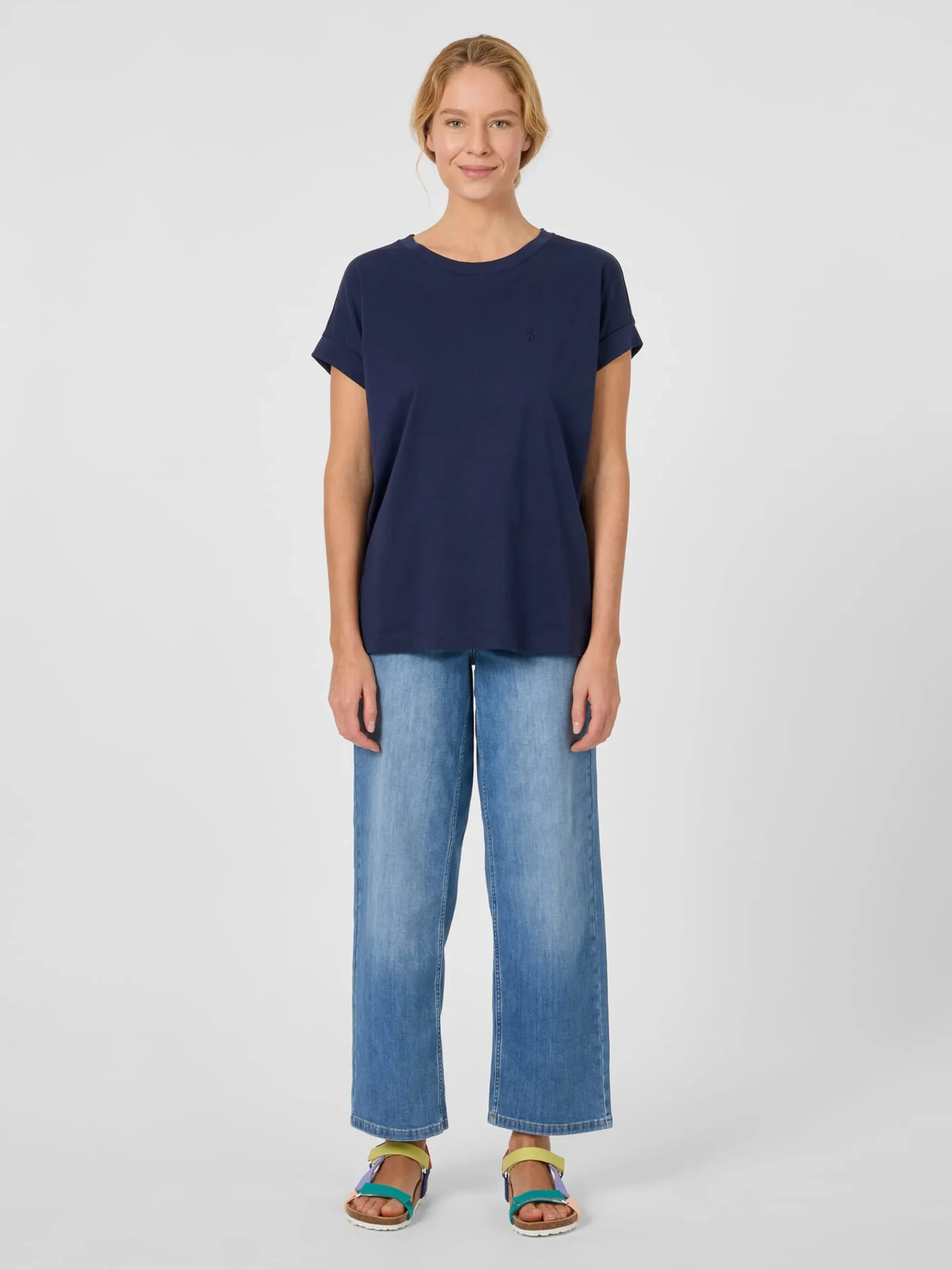 Shirts & Tops * Armedangels Daen-Bauwohirt Navy