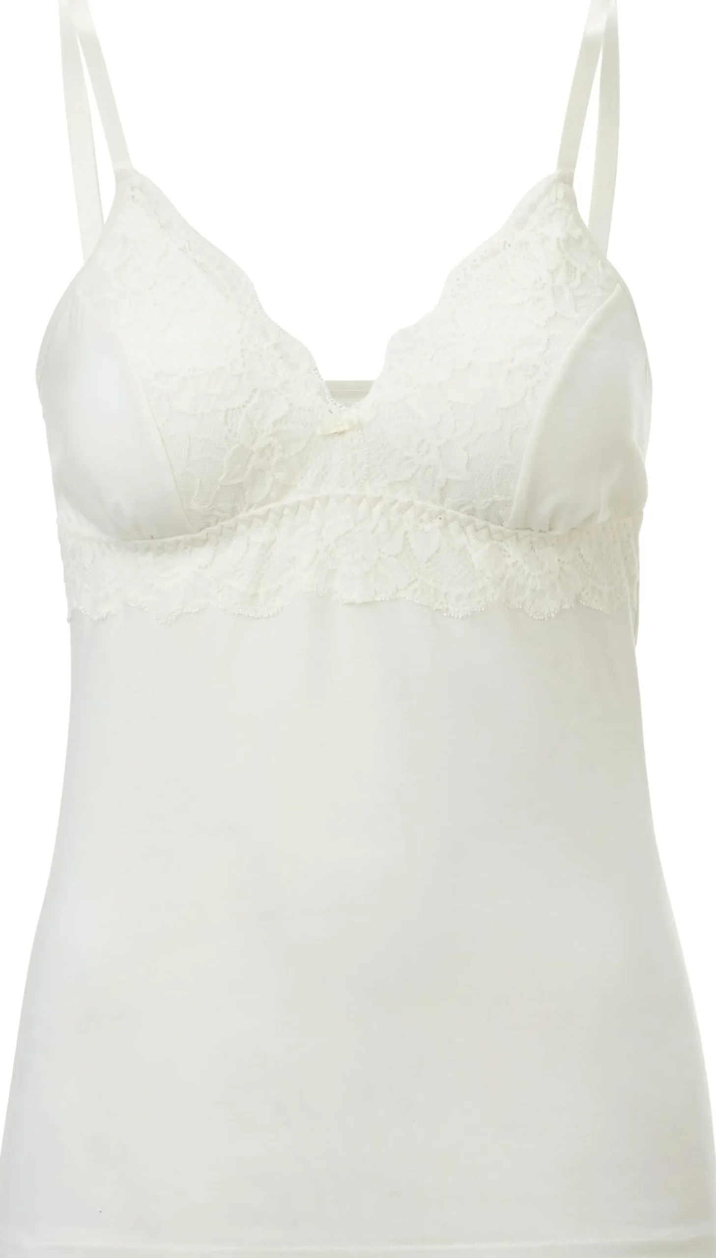 Wäsche * Comazo Damen-BH-Hemd mit Spitze Creme