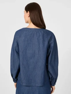 Blusen * CARE BY ME Daenbue Bauwoe Denimblau