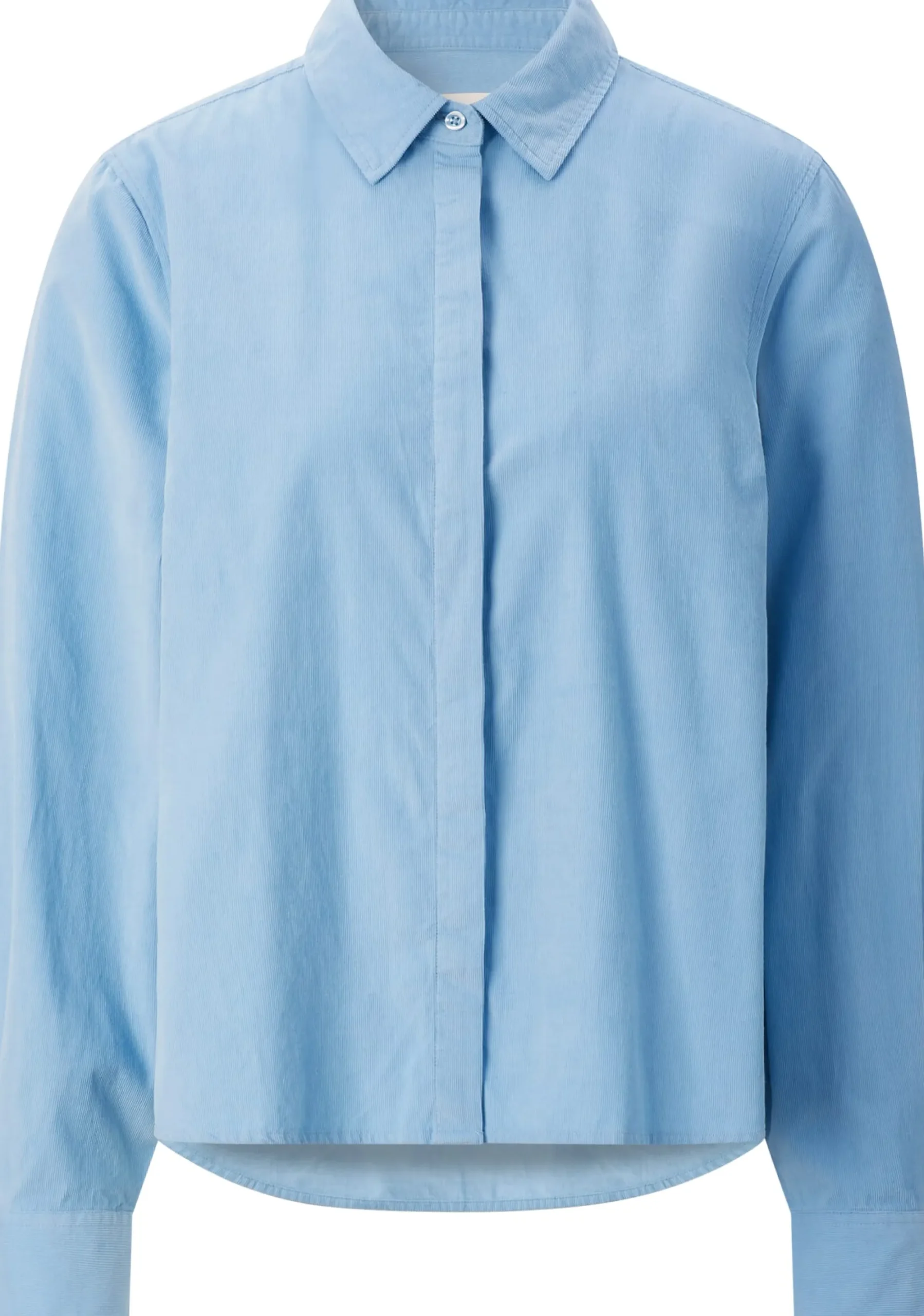 Blusen * Knowledge Cotton Apparel Daenbuse Feincord Hellblau