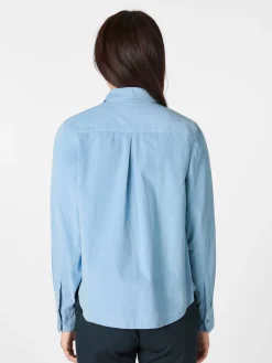 Blusen * Knowledge Cotton Apparel Daenbuse Feincord Hellblau