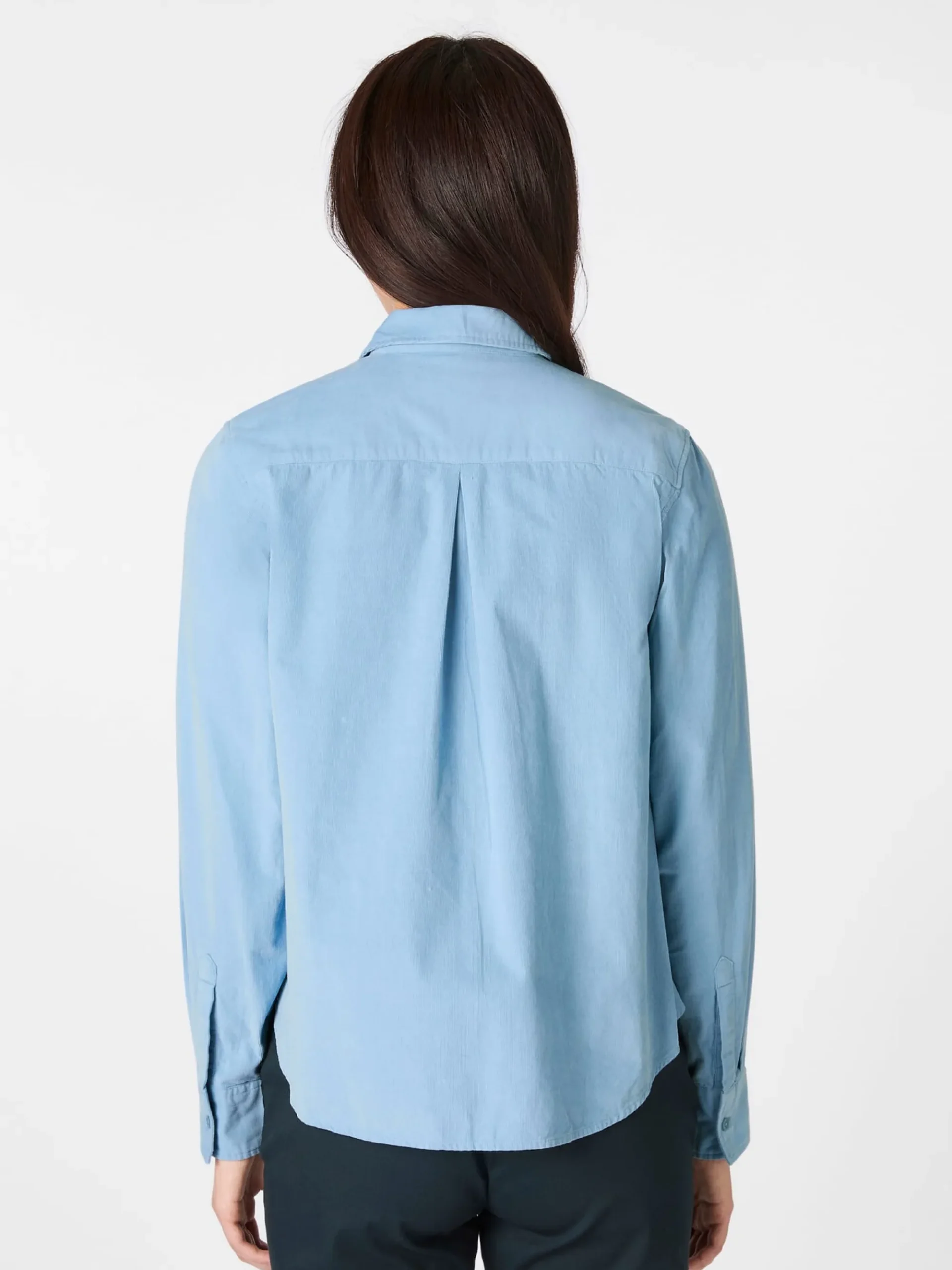 Blusen * Knowledge Cotton Apparel Daenbuse Feincord Hellblau