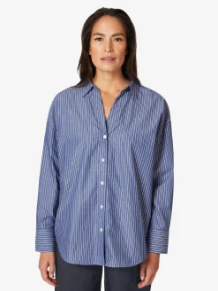 Blusen * LANIUS Damenbluse gestreift Blau