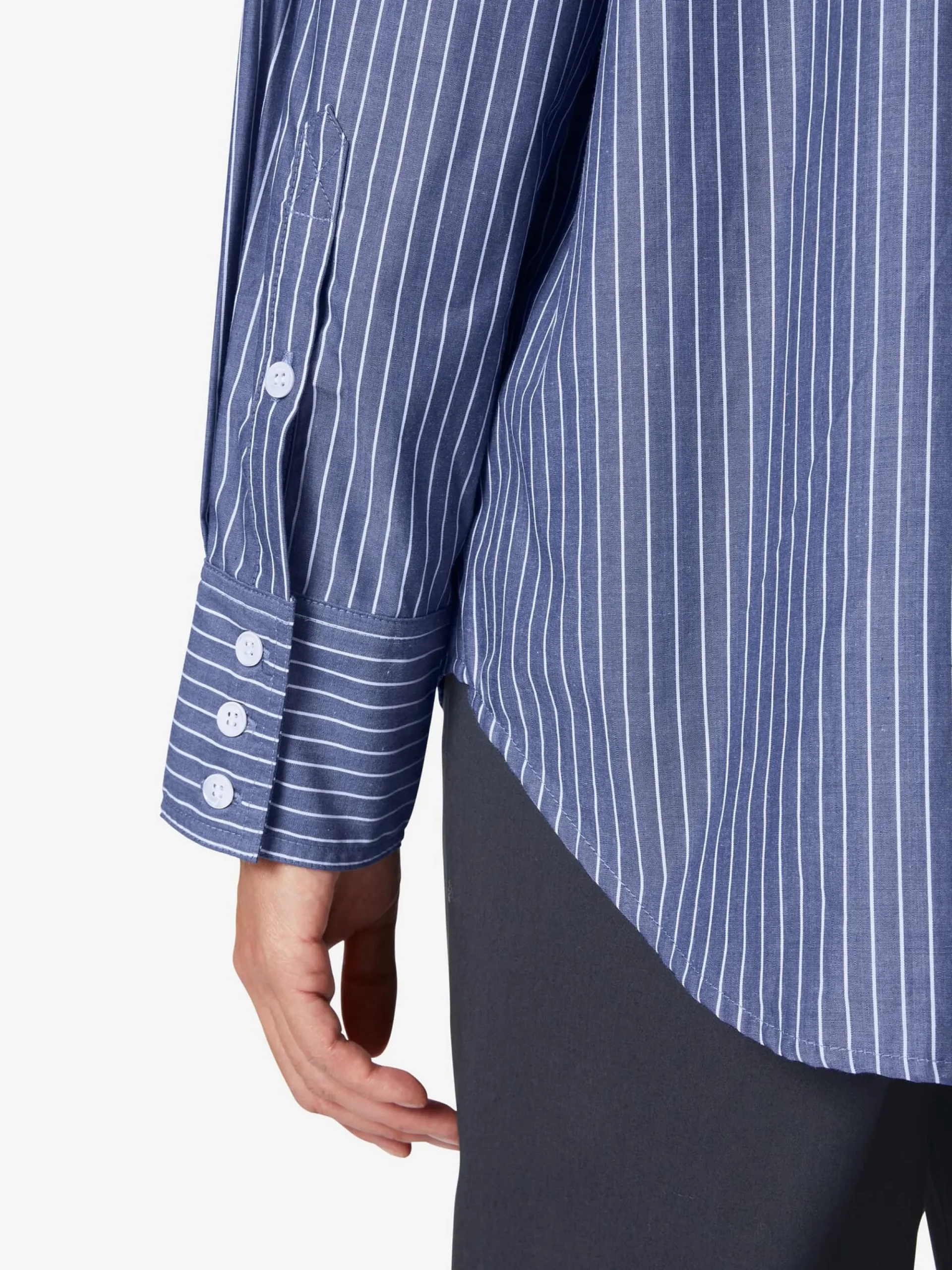 Blusen * LANIUS Damenbluse gestreift Blau