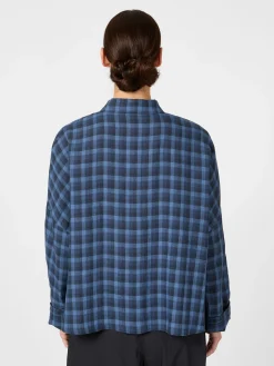 Blusen * Oska Damenbluse kariert Blau